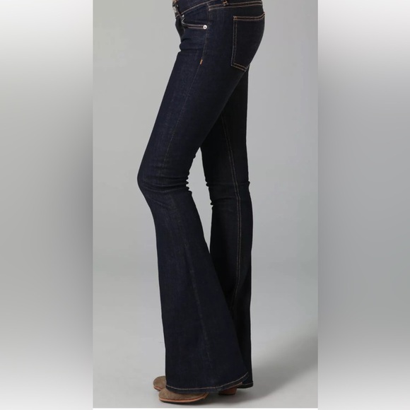 RAG & BONE Elephant Bell Dark Wash Boot Cut - Picture 2 of 6